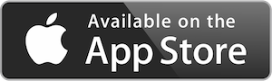 Apple icon with the phrase "Available on the App Store"